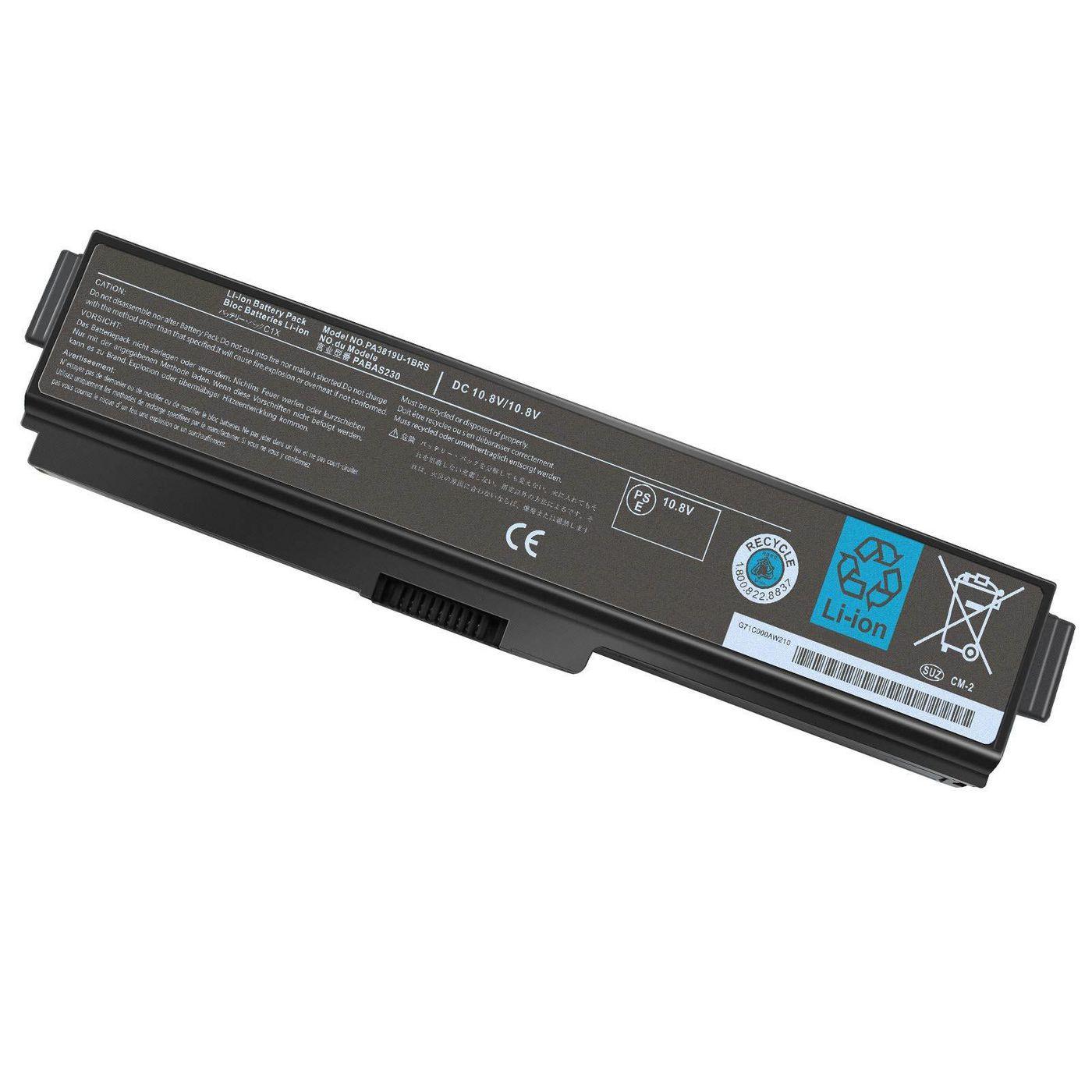 CoreParts MBXTO-BA0011 ricambio per laptop Batteria (Laptop Battery for Toshiba - 71Wh 9Cell Li-ion 10.8V 6.6Ah - Black 71Wh 9C