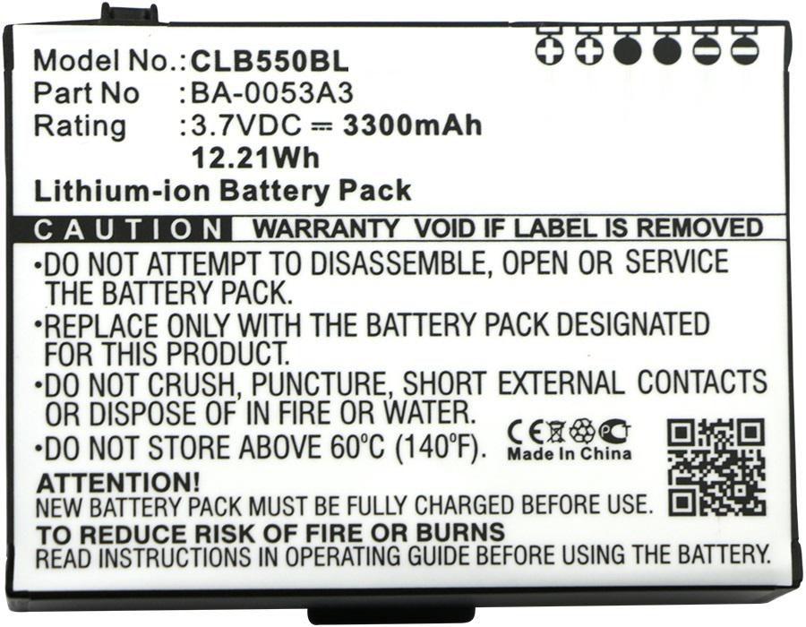 CoreParts MBXPOS-BA0038 parte di ricambio per la stampa Batteria 1 pz (Battery for CipherLab Scanner - 12Wh Li-ion 3.7V 3300mAh