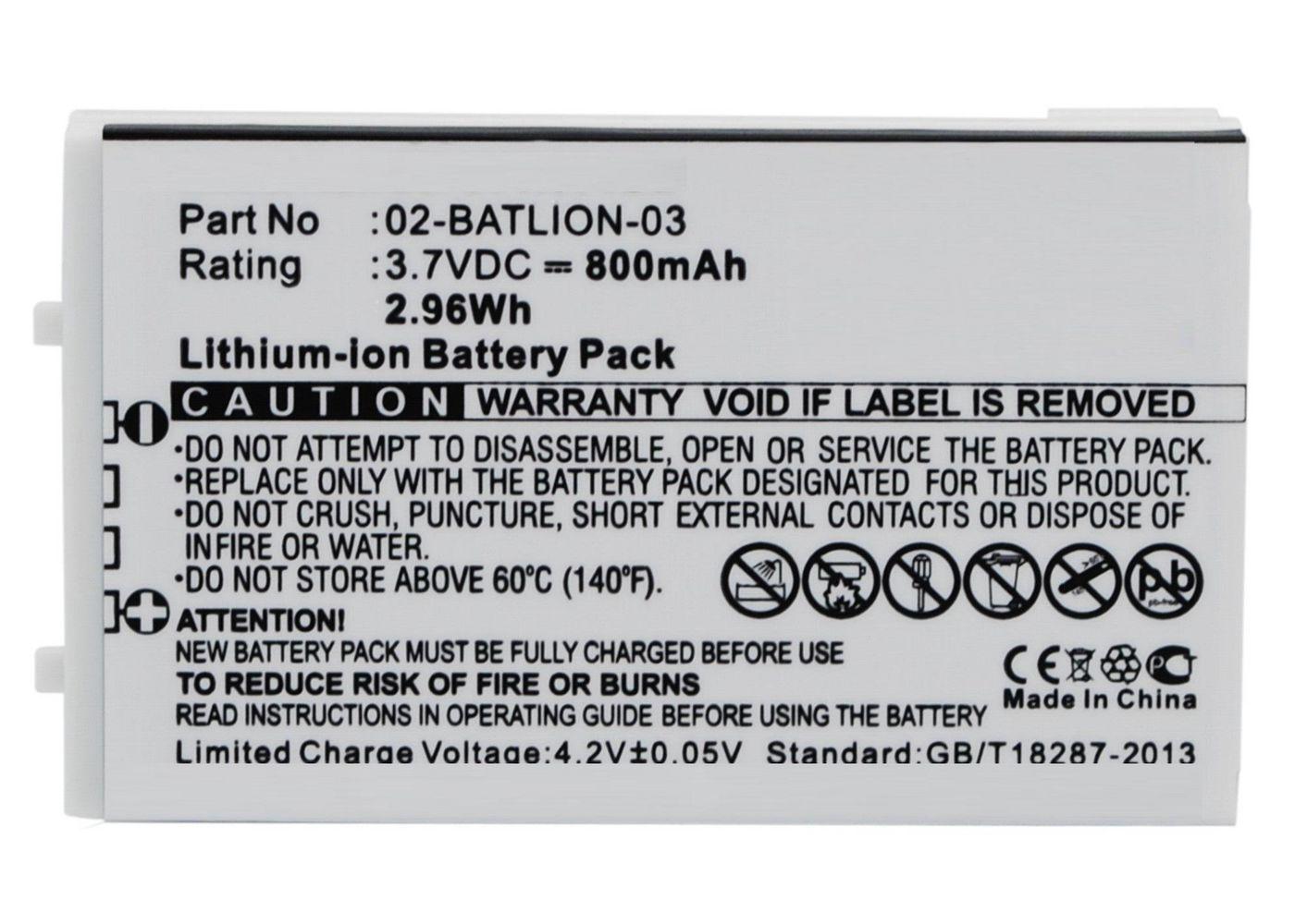 CoreParts MBXPOS-BA0239 parte di ricambio per la stampa Batteria 1 pz (Battery for Opticon Scanner - 2.9Wh Li-ion 3.7V 800mAh -
