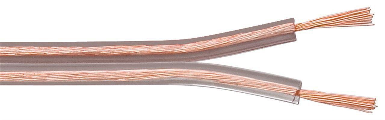 Microconnect AUDSPEAKER7-100 cavo audio 100 m Trasparente (Speaker cable 100m - 2x25mm Transparent cable - diameter 2 x 25 mm C