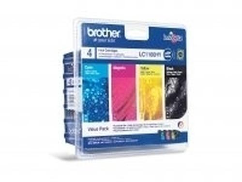 Brother LC-1100HYVALBP cartuccia d'inchiostro 4 pz Originale Resa elevata (XL) Nero Ciano Magenta Giallo