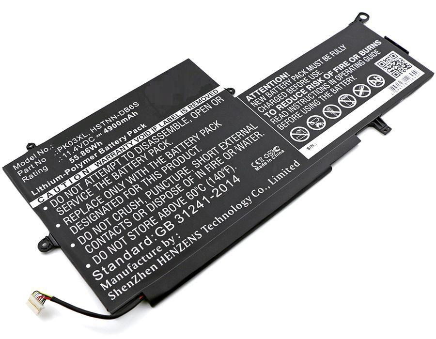CoreParts MBXHP-BA0051 ricambio per laptop Batteria (Laptop Battery for HP 56Wh - 3Cells Li-Pol 11.4V 4.9Ah - Black 56Wh 3Cells