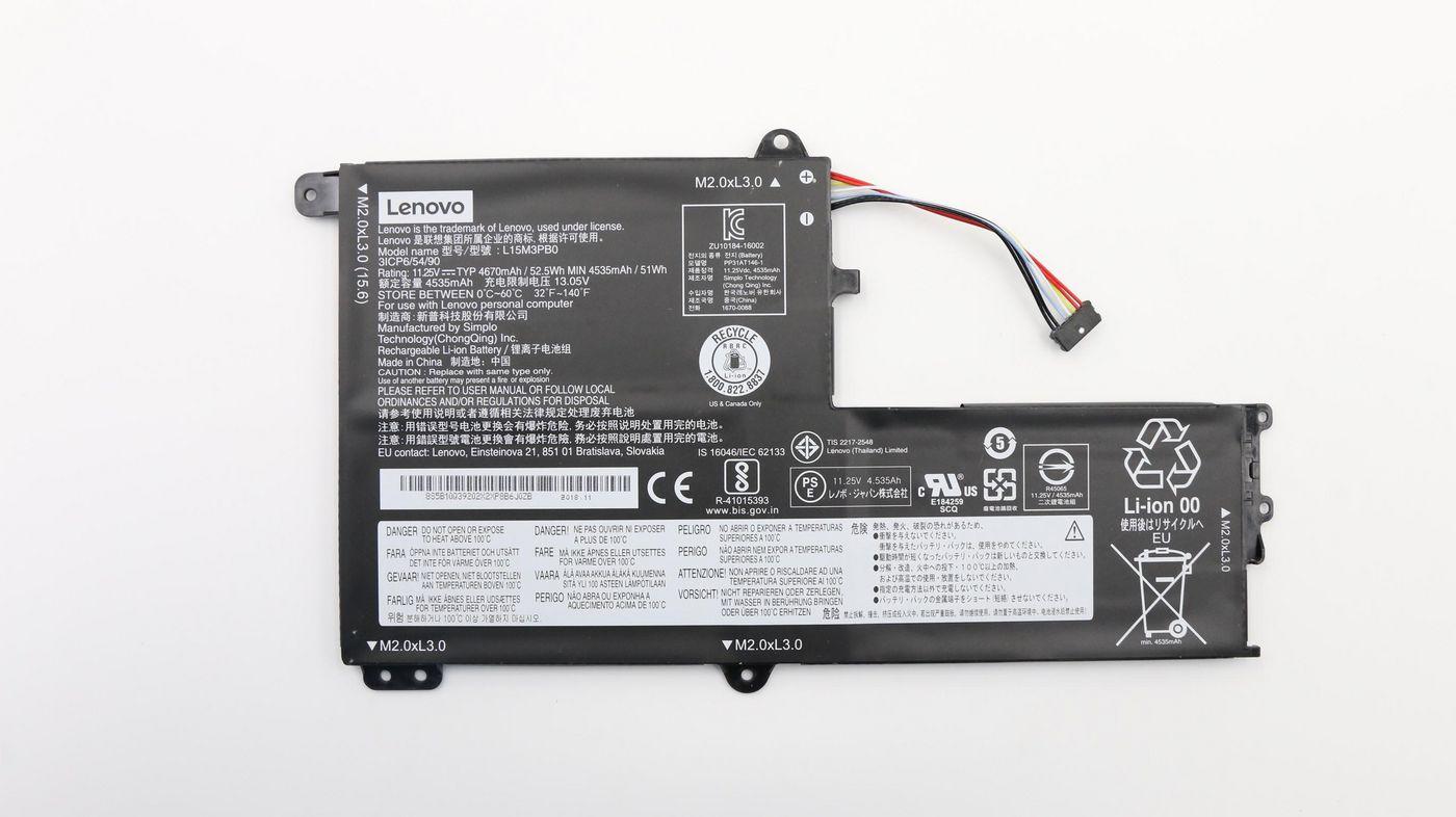 3-cell lithium-ion laptop - battery 11.25V 52.5Wh - Warranty: 3M