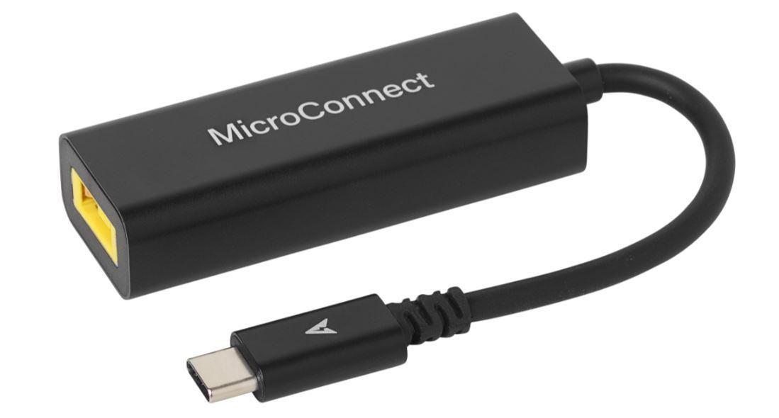 Microconnect USB3.1C-LEN scheda di interfaccia e adattatore (USB-C to Square Lenovo Plug - Power Adapter Black - Input 16-21V