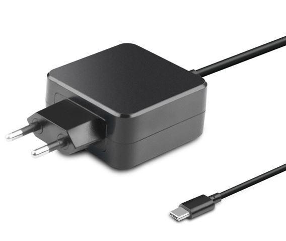 CoreParts MBXUSBC-AC0005 adattatore e invertitore Interno 45 W Nero (USB-C Power Adapter - 45W 5V2A-20V2.25A PlugUSB-C - EU Wal