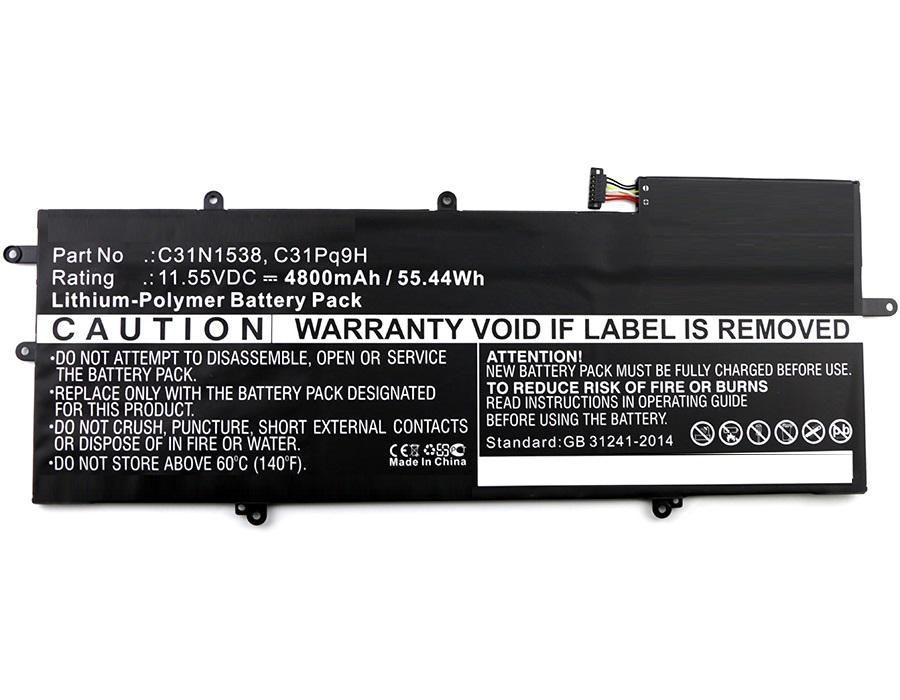 CoreParts MBXAS-BA0023 ricambio per laptop Batteria (Laptop Battery for Asus 55Wh - Li-Pol 11.55V 4545mAh Black, - 55Wh Li-Pol