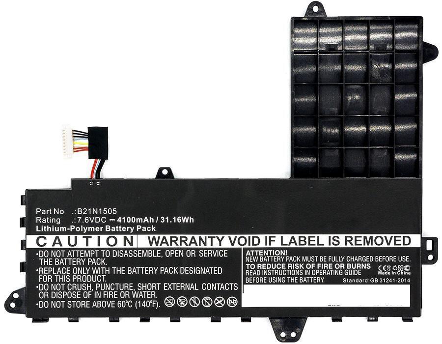 CoreParts MBXAS-BA0104 ricambio per laptop Batteria (Laptop Battery for Asus 26Wh - Li-Pol 7.6V 3400mAh Black - TYPE A Laptop B