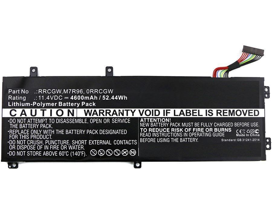 CoreParts MBXDE-BA0103 ricambio per laptop Batteria (Laptop Battery for Dell 52Wh - Li-Pol 11.4V 4600mAh Black - 52Wh Li-Pol 11