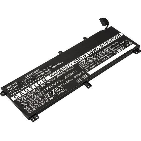 CoreParts MBXDE-BA0120 ricambio per laptop Batteria (Laptop Battery for Dell 60Wh - Li-Pol 11.1V 5400mAh Black - 60Wh Li-Pol 11