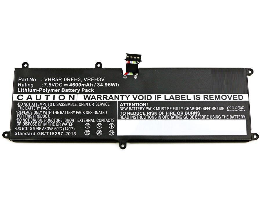 CoreParts MBXDE-BA0137 ricambio per laptop Batteria (Laptop Battery for Dell 26Wh - Li-Pol 7.6V 3400mAh Black - 26Wh Li-Pol 7.6