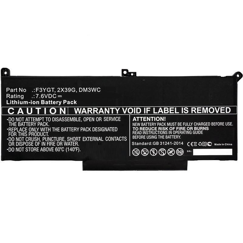 CoreParts MBXDE-BA0142 ricambio per laptop Batteria (Laptop Battery for Dell 44Wh - 4 cells Li-Po 7.6V 5800mAh - Black 44Wh 4 c