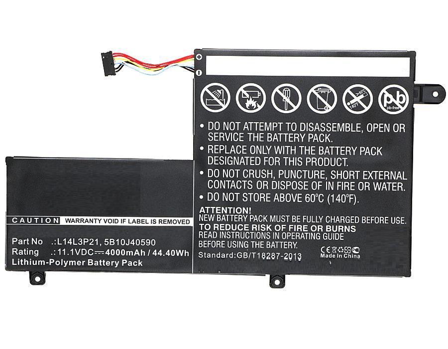 CoreParts MBXLE-BA0096 ricambio per laptop Batteria (Laptop Battery for Lenovo - 40Wh Li-Pol 11.1V 3600mAh - Black 40Wh Li-Pol