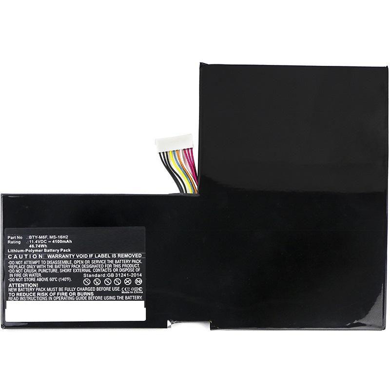 CoreParts MBXMSI-BA0003 ricambio per laptop Batteria (Laptop Battery for MSI 47Wh - Li-Pol 11.4V 4100mAh Black, - 47Wh Li-Pol 1