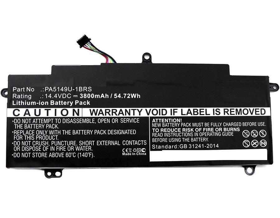 CoreParts MBXTO-BA0030 ricambio per laptop Batteria (Laptop Battery for Toshiba - 55Wh Li-ion 14.4V 3800mAh - Black 55Wh Li-ion