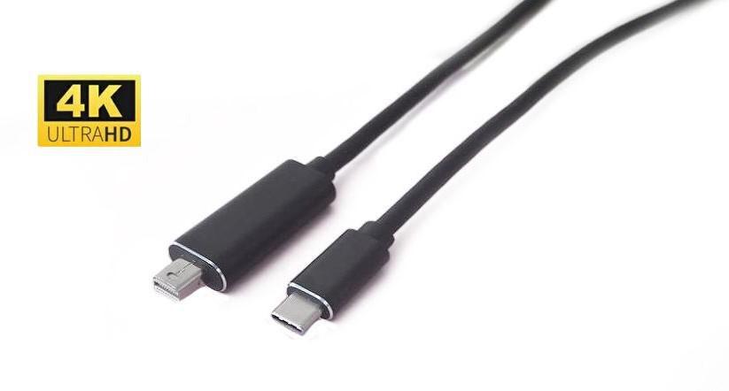 Microconnect USB3.1CMDP1 adattatore grafico USB 3840 x 2160 Pixel Nero (4K USB-C to Mini Displayport - Cable 1m Video resolutio
