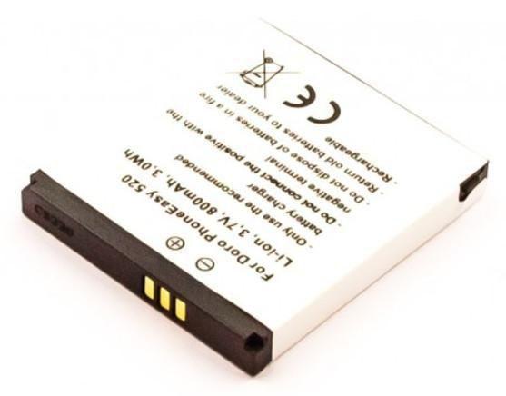 CoreParts MOBX-BAT-DPE622SL ricambio per cellulare Batteria Nero (Battery 2.96Wh Li-ion 3.7V - 800mAh for Doro Mobile 2.96Wh -