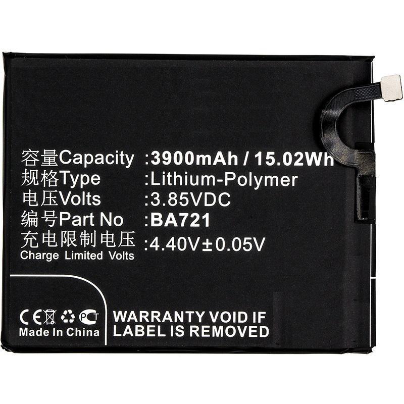 CoreParts MOBX-BAT-MX721SL ricambio per cellulare Batteria Nero (Battery 14.82Wh Li-ion 3.8V - 3900mAh for Meilan Mobile - 14.8