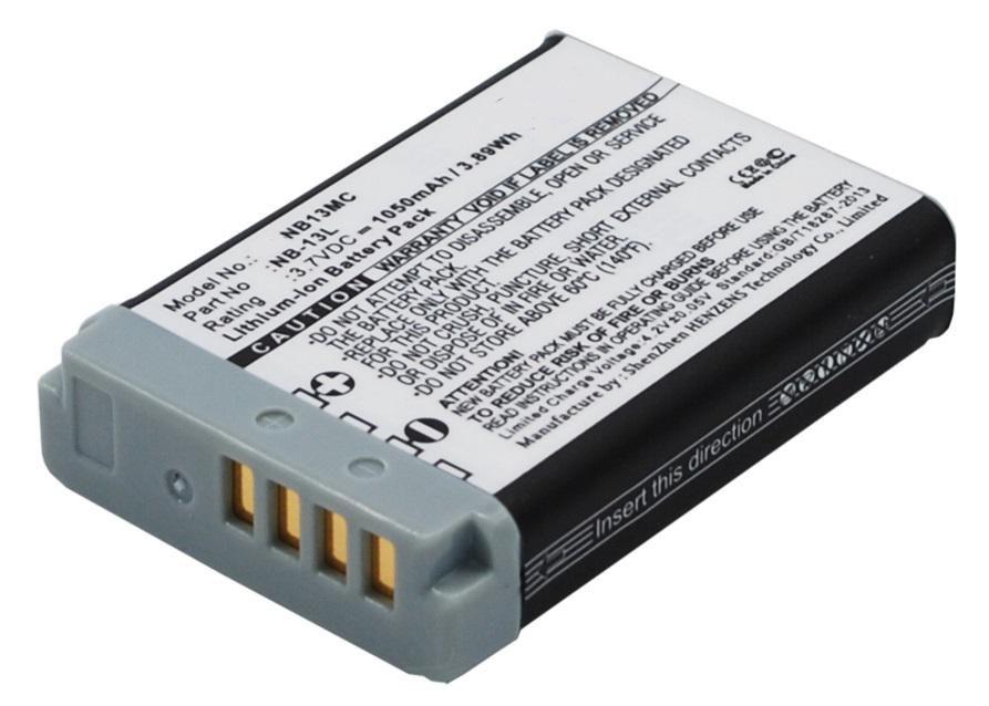 CoreParts MBXCAM-BA072 Batteria per fotocamera/videocamera Ioni di Litio 1050 mAh (Camera Battery for Canon - 3.9Wh Li-ion 3.7V