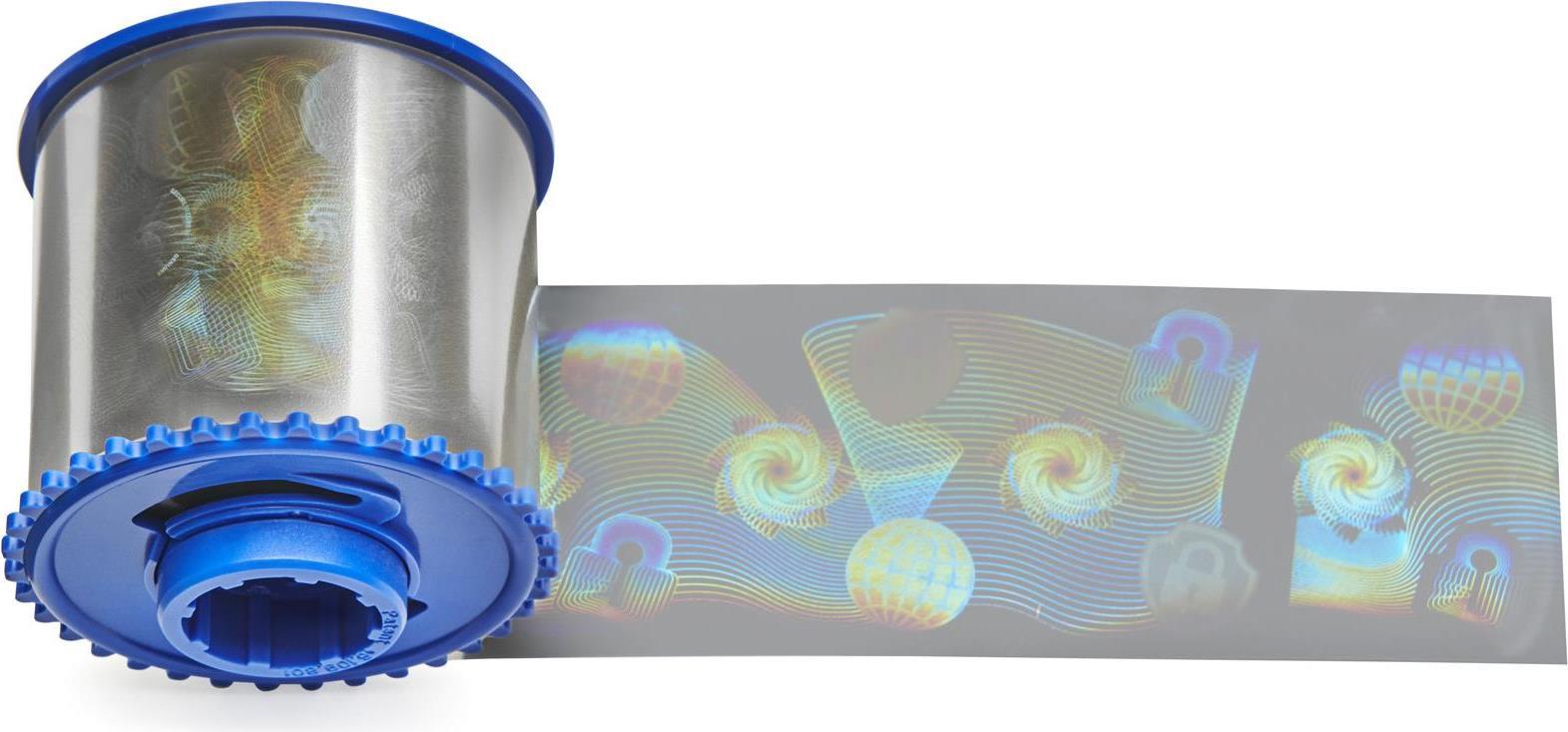 Serie Zebra I Top Safe Globe Design - 1 mil - Film olografico - 625 Mappa (N) (1 Rolle (S) X 625) Film olografico - per ZXP Ser