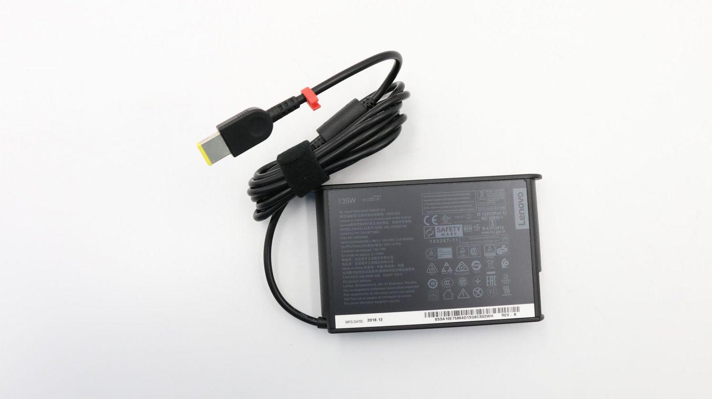 135W Slim AC adapter for - Lenovo notebooks - Warranty: 6M
