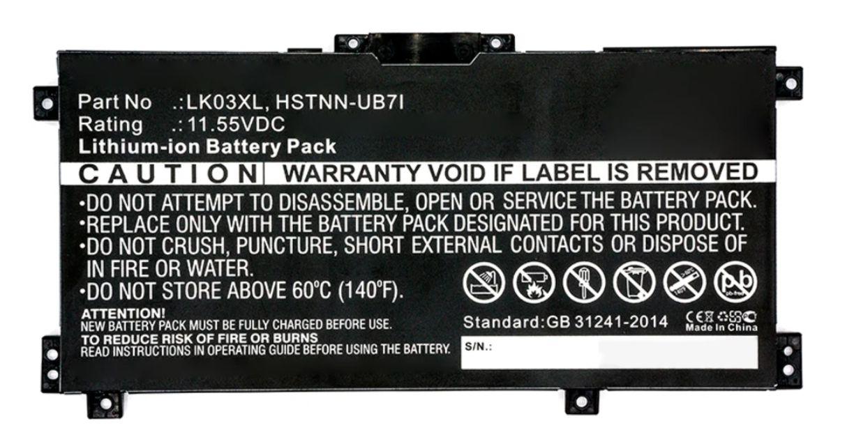 Battery 3C 52Wh 4.55Ah Li Sr