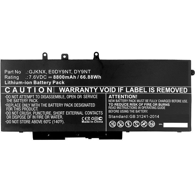 CoreParts MBXDE-BA0145 ricambio per laptop Batteria (Laptop Battery for Dell - 4408Wh Li-Pol 7.6V 5800mAh - 4408Wh Li-Pol 7.6V