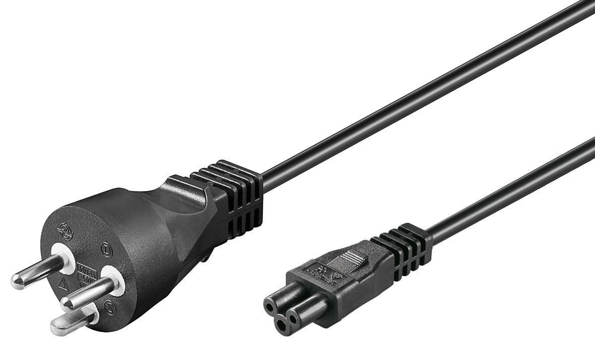 Microconnect PE120805 cavo di alimentazione Nero 05 m Spina di alimentazione di tipo K Accoppiatore C5 (PowerCord DK to C5 05m