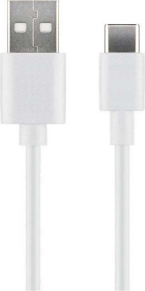 Microconnect USB3.1CCHAR3W cavo USB 3 m USB 2.0 USB A USB C Bianco (USB-C to USB2.0 A Cable 3m - White for synching and - charg
