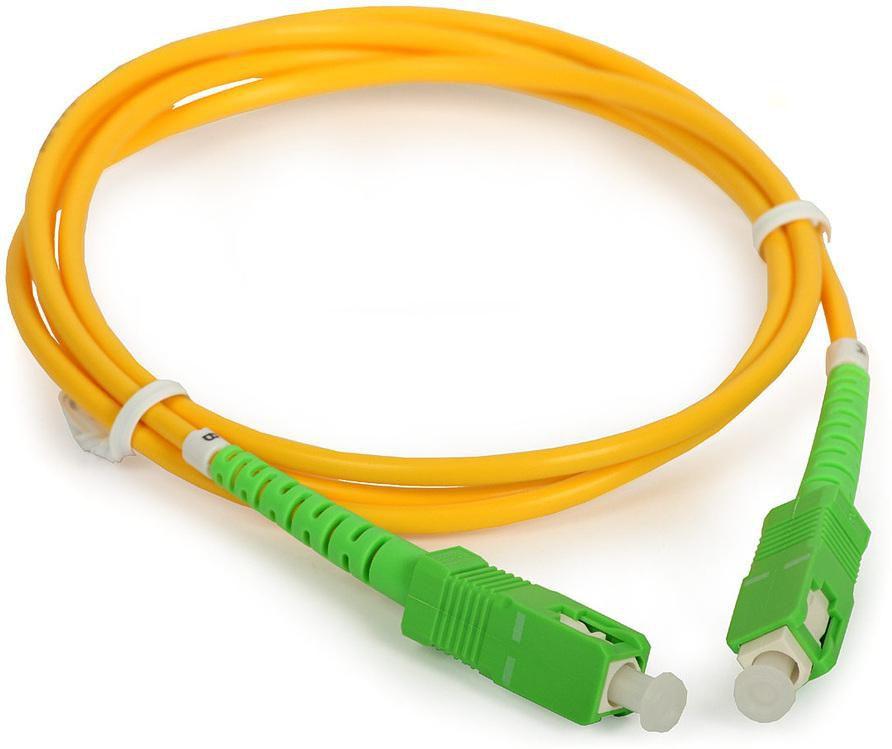 Microconnect FIB8840015 cavo a fibre ottiche 15 m SC OS2 Giallo (SC/APC-SC/APC 1.5m OS2 Simplex - 1.5 meter - Warranty 300M)
