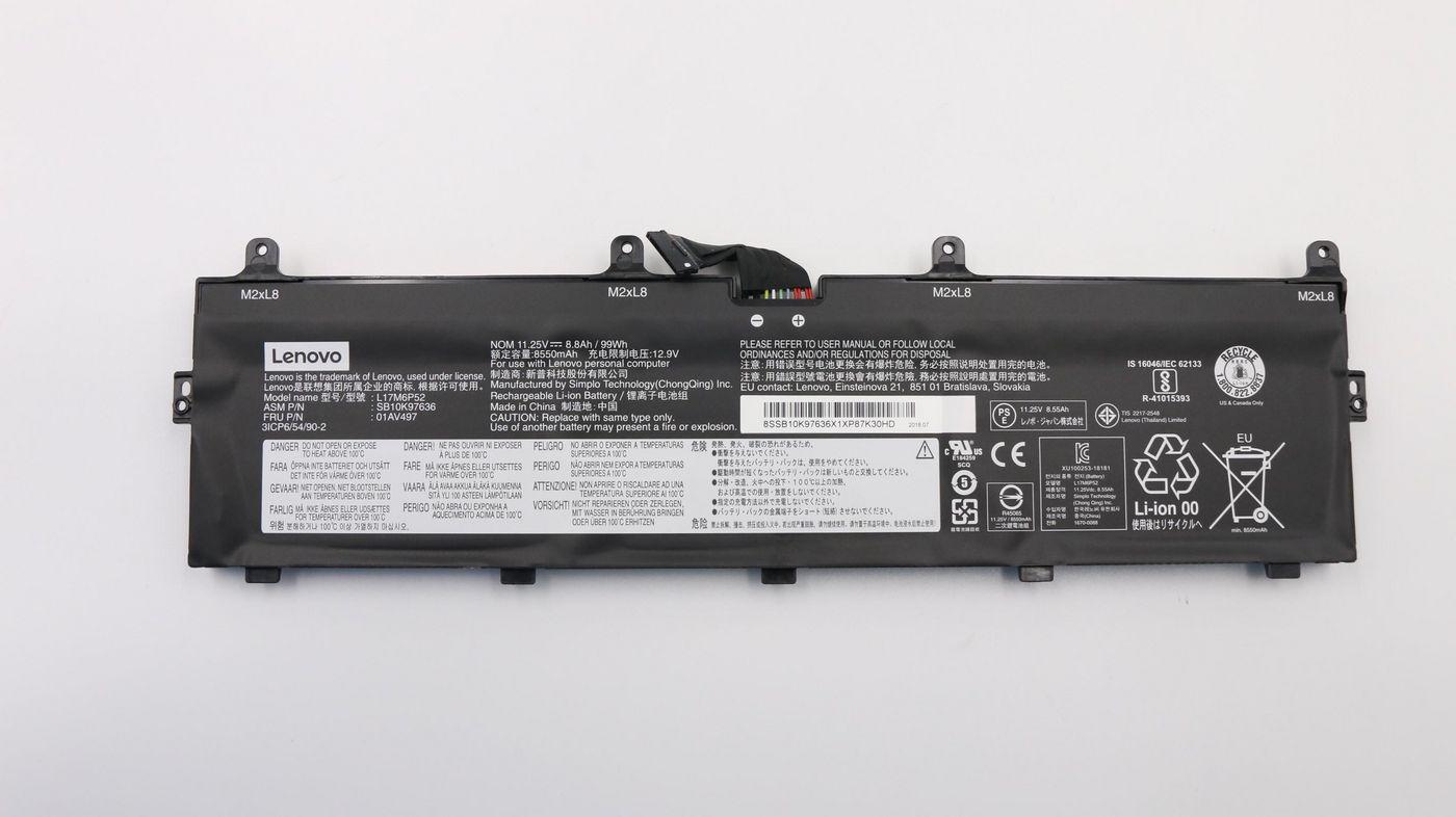 Batteria interna 6 celle 99 Wh