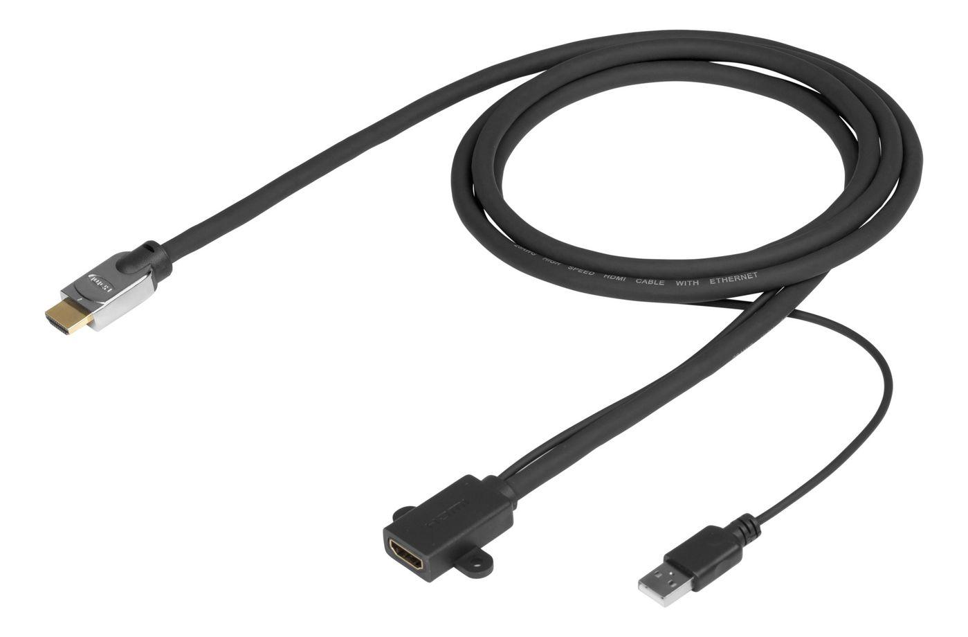 Vivolink PROHDMIHDMFM3 cavo HDMI 3 m HDMI tipo A Standard Nero (PRO HDMI MALE - FEMALE HDMI - 2.0 4K - 2K . - Warranty 144M)