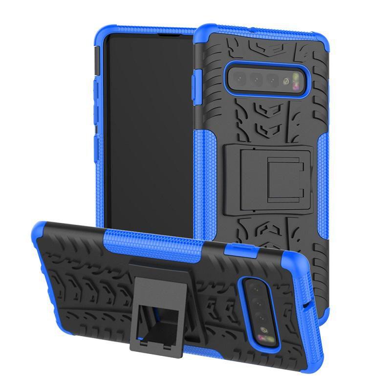 CoreParts MOBX-COVER-S10SM-G973-BLU custodia per cellulare 155 cm 6.1 (Blue Cover Samsung Galaxy S10 - Shockproof Rugged Tire A
