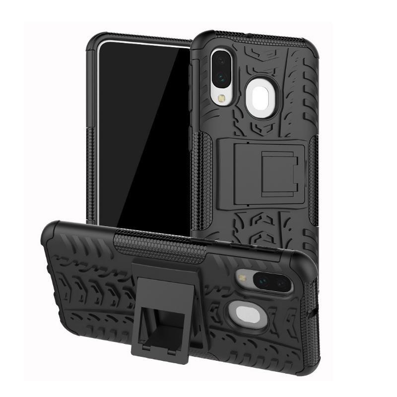 CoreParts MOBX-COVER-A40-B custodia per cellulare 15 cm 5.9 Nero (Black Cover Samsung Galaxy - A40 Shockproof Rugged Tire - Arm