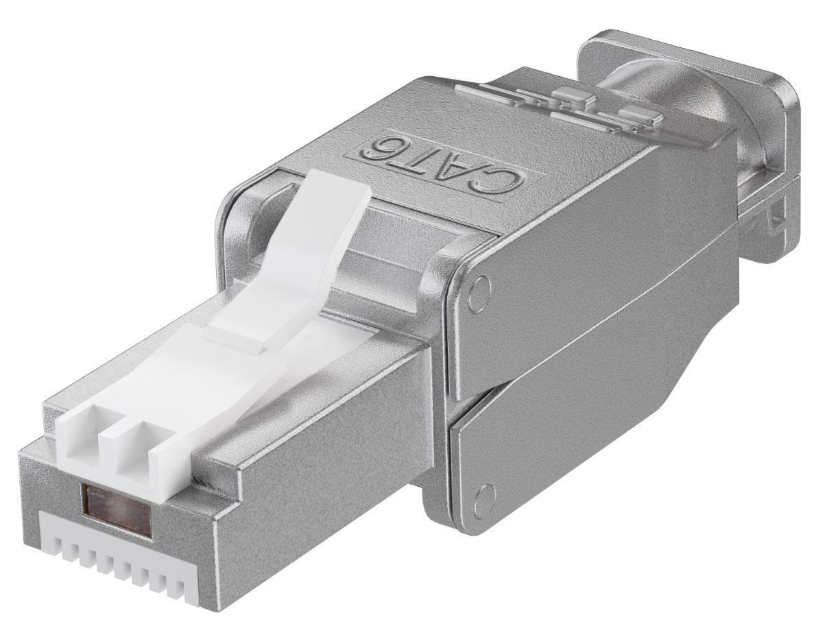 Microconnect KON522TL cavo di collegamento RJ45 Argento (Tool-free RJ45 CAT6 connector - CAT 6 STPshielded - For stranded and s