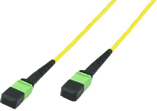 Fibre MTP - MTP F-F 3m OS2 - Singlemode LSZH 12 Fibers - Polarity B Polishing APC Yellow - Warranty 300M