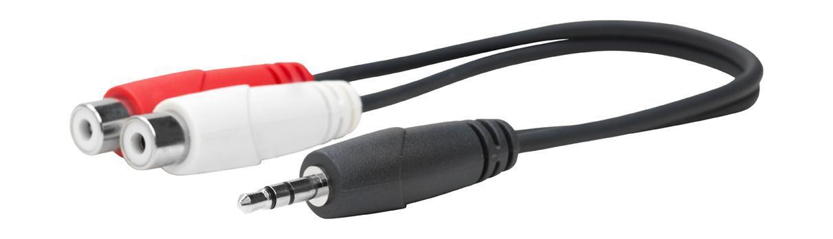 Vivolink PROMJMRCAF0.2 cavo audio 02 m 2 x RCA 3.5mm Nero (3.5MM Male to RCA Female - . - Warranty 144M)