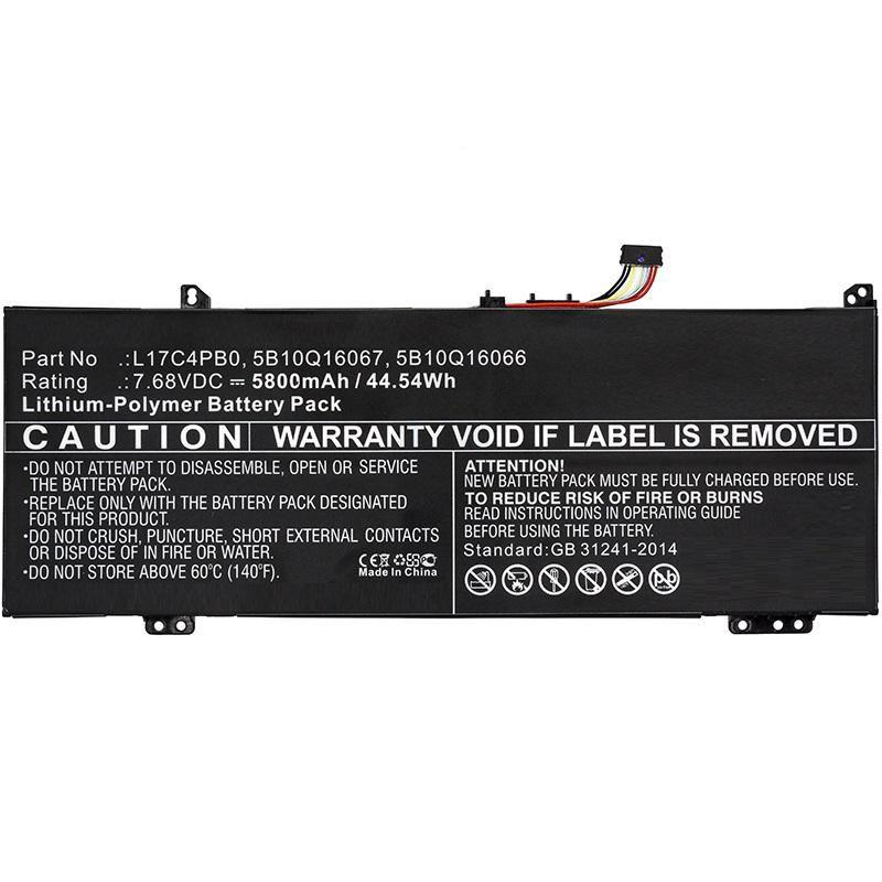 CoreParts MBXLE-BA0191 ricambio per laptop Batteria (Laptop Battery for Lenovo - 45Wh Li-ion 7.68V 5800mAh - Black, 45Wh Li-ion