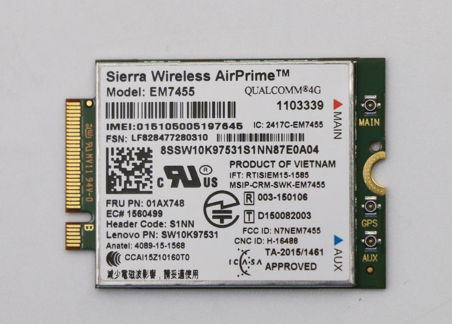 Lenovo 01AX748 ricambio per laptop WWAN Card