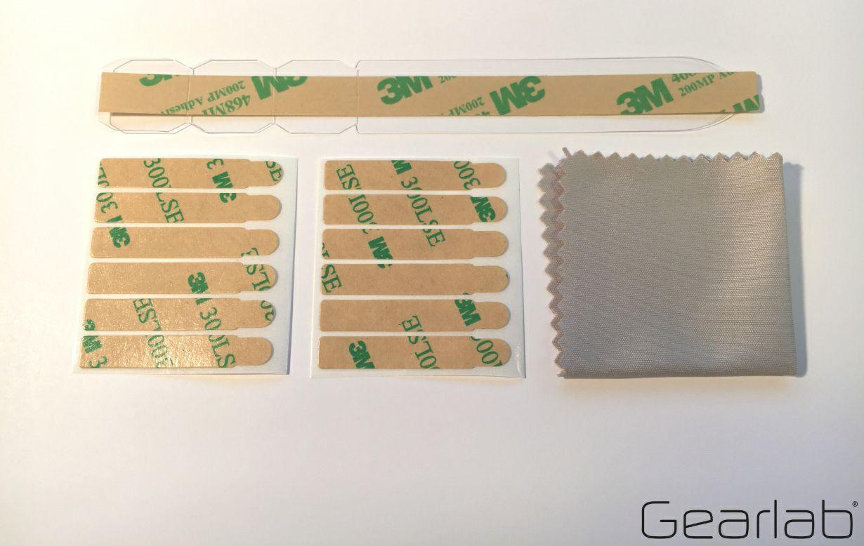 eSTUFF GLBA00000001 schermo anti-riflesso (Privacy Filter Hangtap Kit - Strips, Hangtaps and Cleaning - Cloth Included Strips,