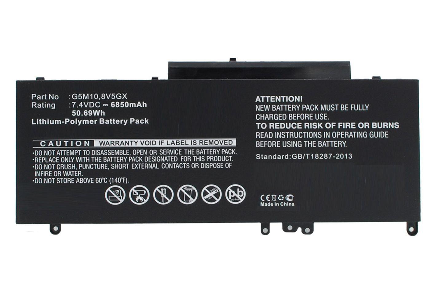 CoreParts MBXDE-BA0173 ricambio per laptop Batteria (Laptop Battery For Dell 46WH - 4Cell Li-Pol 7.6V 5800mAh - Black 46WH 4Cel