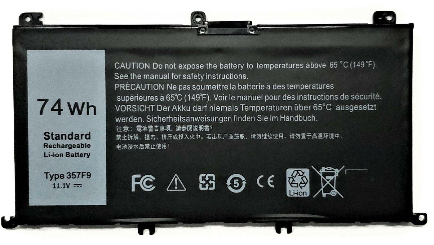 CoreParts MBXDE-BA0174 ricambio per laptop Batteria (Laptop Battery For Dell 50Wh - 3Cell Li-Pol 11.4V 4400mAh - Black 50Wh 3Ce