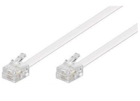 Microconnect MPK191W cavo telefonico 15 m Bianco (ModularCable RJ11 6P/4C 15m - White - 1-4 2-3 3-2 4-1 - Warranty 300M)