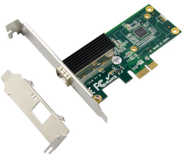 Microconnect MC-PCIE-INT210 scheda di rete e adattatore Interno Fibra 1000 Mbit/s (1port SFP Ethernet Server PCIe - NIC Chipset