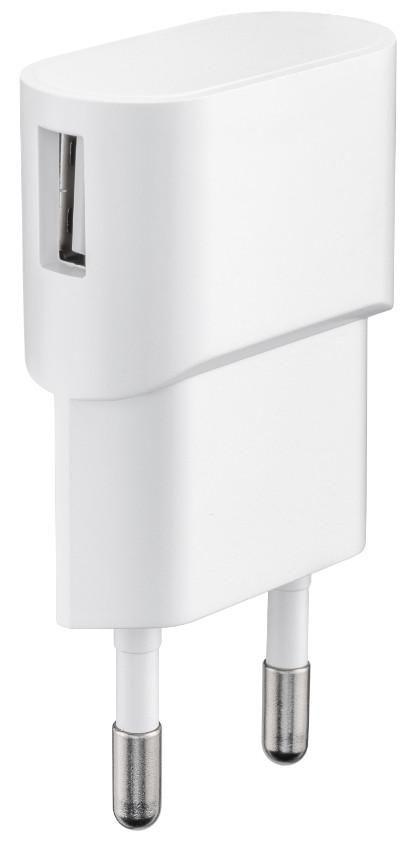 Microconnect PETRAVEL43 Caricabatterie per dispositivi mobili Universale Bianco AC Interno (Charger for Smartphones 1Amp - 1 US