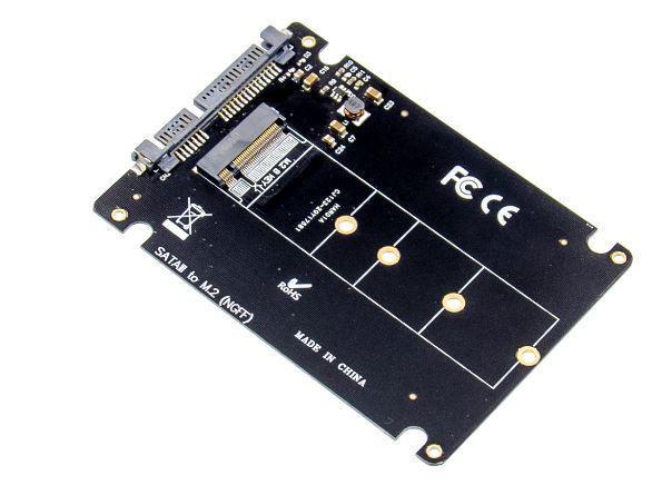 Microconnect MC-SSDSATACONV1 scheda di interfaccia e adattatore Interno M.2 (2.5 SATA to M.2 B Key - SSD Adapter Supports M.2 S