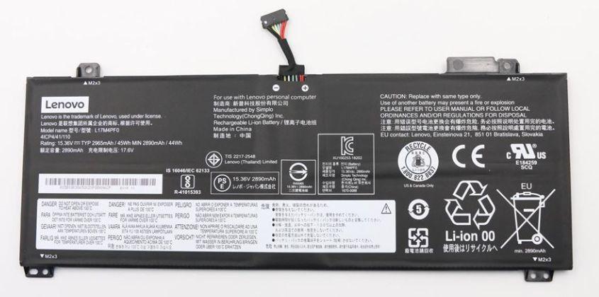 Battery 15.36V 45Wh 4 Cell - 5B10R38650 Battery Lenovo - Warranty 3M