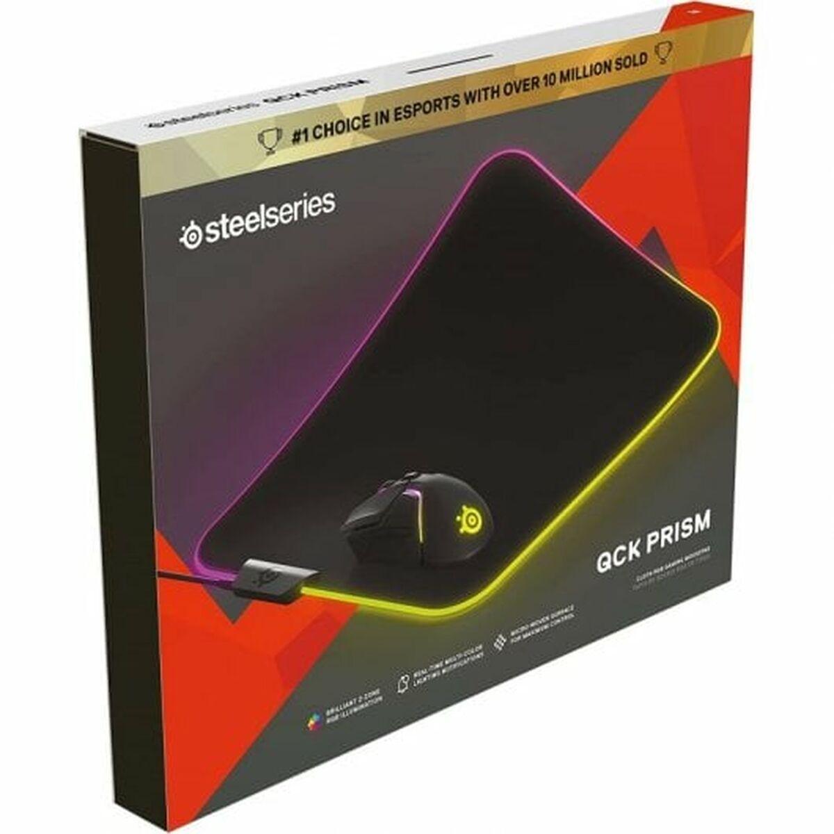 Steelseries QcK Prism Cloth Medium Tappetino per mouse per gioco da computer Nero (SteelSeries QcK Prism Gaming Mouse Pad)