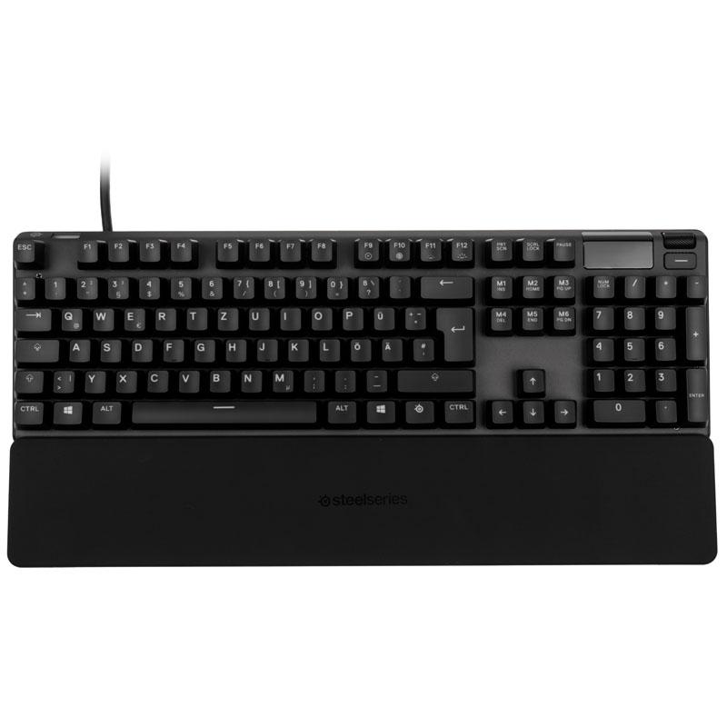 SteelSeries Apex Pro - Tastiera - Con display - retroilluminazione - USB - tedesco - switch chiave: onnipoint regolabile