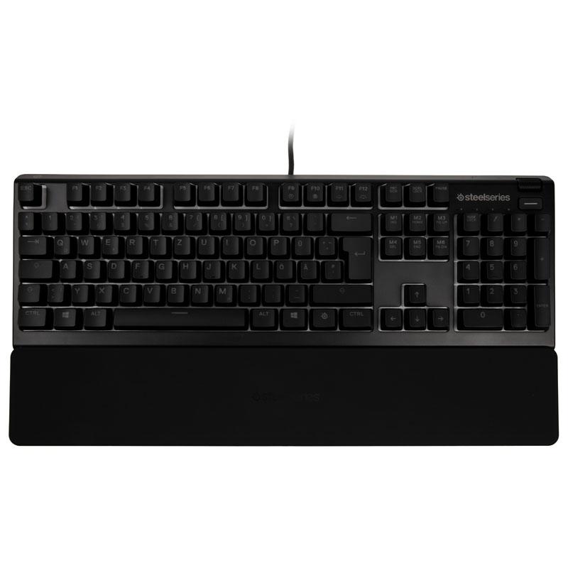 SteelSeries Apex 3 - Tastiera - con rotella multimediale - retroilluminazione - USB - Tedesco - Interruttore a chiave Whisper Q