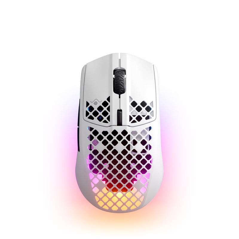 SteelSeries Aerox 3 WIRELESS 2022 Edition Optisk TrÃƒÆ’Ã‚Â¥dlÃƒÆ’Ã‚Â¸s Kabling Hvid